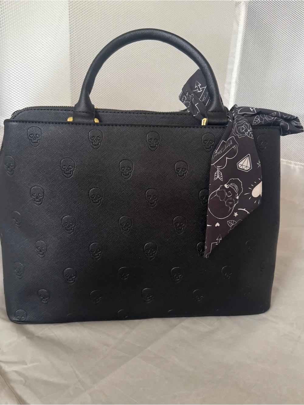 Betsey Johnson structured satchel